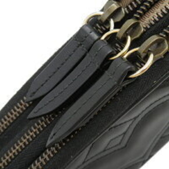 Gucci GG Marmont chain Shoulder Bag black quilted leather - Picture 5 of 13